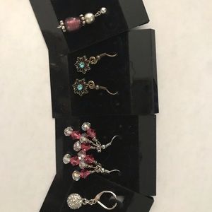 Four (4) Pairs Pierced Earrings.